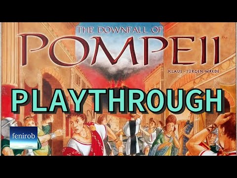 The Downfall Of Pompeii Board Game | Playthrough