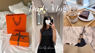 VLOG｜8月の日常5days♡｜エルメス購入品紹介👜｜おうちご飯🌽｜バッグの中身