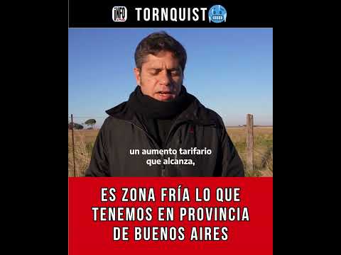 🥶 #tornquist 📍 #ultimahora @Kicillofok :  "Es zona fría lo que tenemos en provincia de Buenos Aires"
