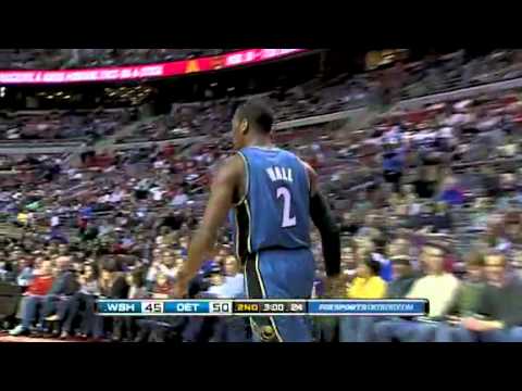 John Wall 24pts 7asts 5rebs vs Pistons 6 March 2011