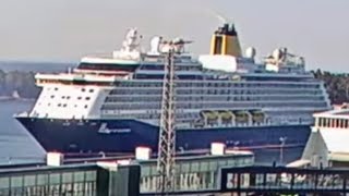 Cruise ship MV Spirit of discovery arriving to Helsinki