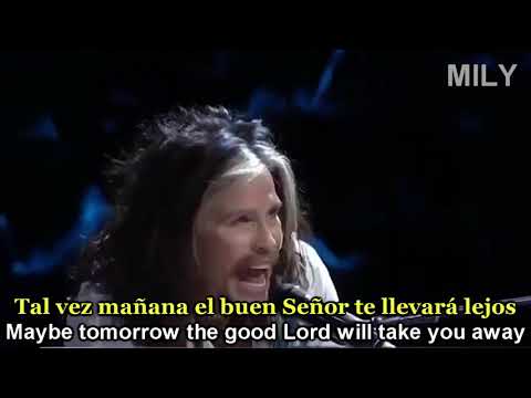Aerosmith Steven  Tyler con Slash - Dream On Subtitulado Español Ingles