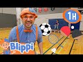 Blippi Learns Soccer Ping Pong And Badminton Blippi Sports Games Cartoons For Kids