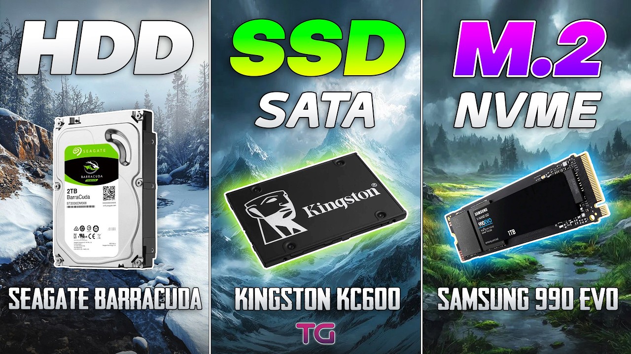 M.2 NVME vs SSD SATA vs HDD - Loading Windows and Games in 2026