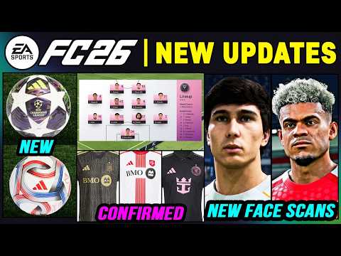EA FC 26 NEWS | NEW CONFIRMED Updates, Real Faces & More Additions ✅