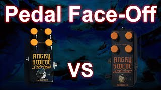 Video thumbnail for Pedal Face-Off – Decibelics Pedalboutique Angry Swede V1 vs V2 Boss HM-2 clone comparison by Dome