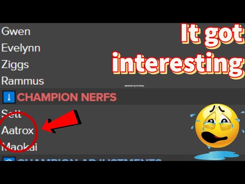 LEAGUE NEWS UPDATE: Aatrox nerfs Announced | Patch 12.20 preview part 1