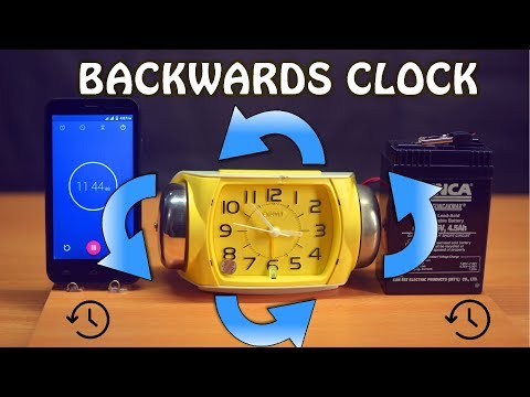 [Experiment] How can you make a clock run backwards? - Clock Hack
