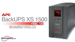 Video thumbnail for RBC109 Battery Replacement for APC BackUPS XS 1500 by RefurbUPS