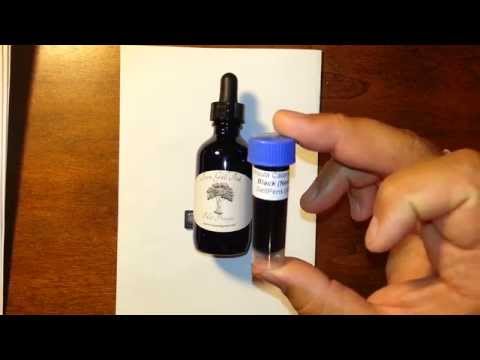 Comparing Iron Gall ink and Fountain pen ink on inexpensive paper