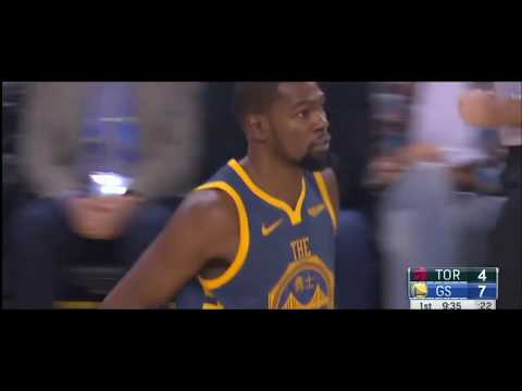Golden State Warriors vs Raptors Kevin Durant highlights  93-113 2018
