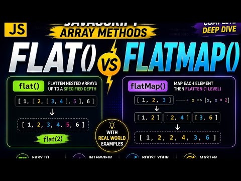 Javascript Flat Vs Flatmap Explained In Depth Array Methods Complete Guide With Examples