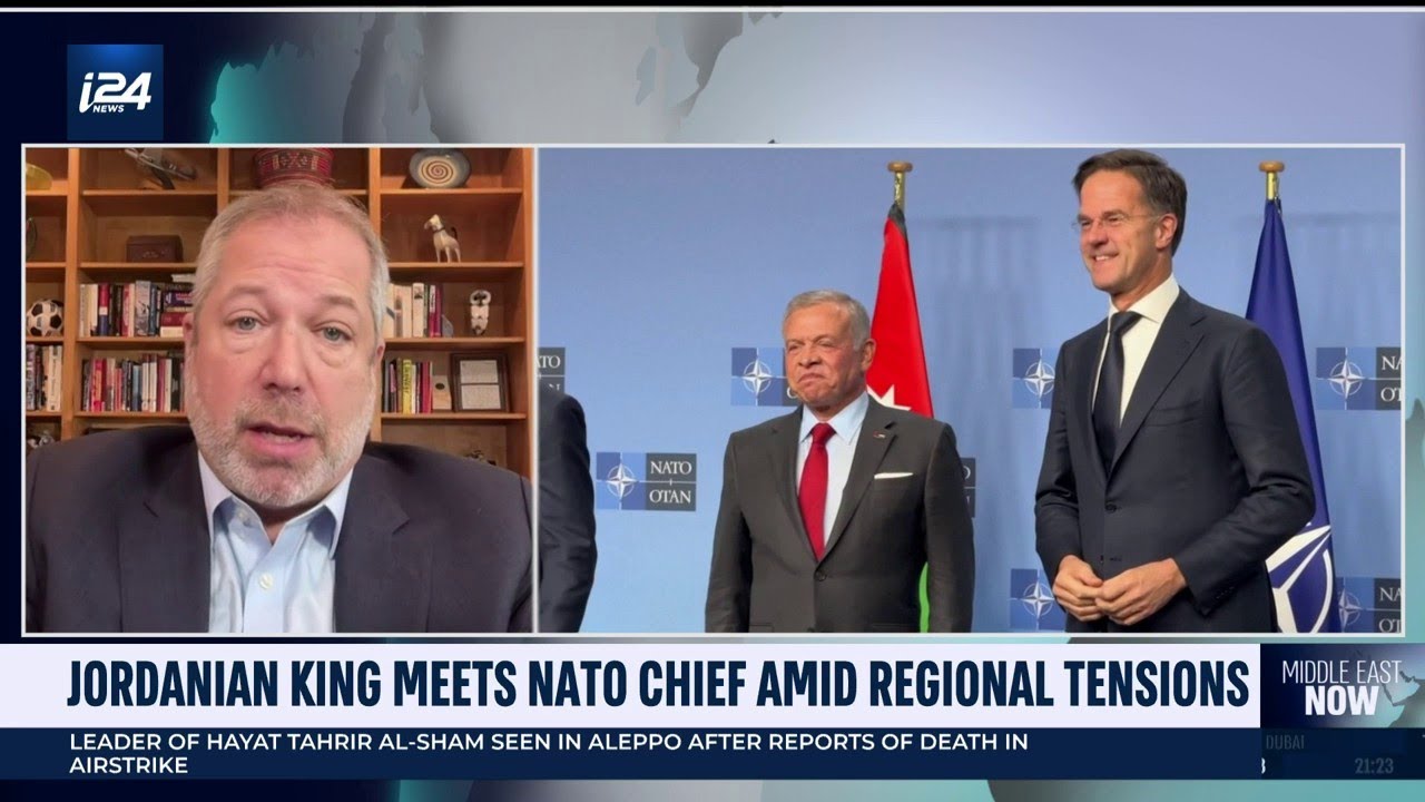 Jordanian King Abdullah meets NATO chief amid regional tensions