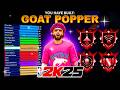 My GOAT POPPER BUILD IS DOMINATING NBA 2K25 BEST PF BACKEND BUILD On NBA 2K25