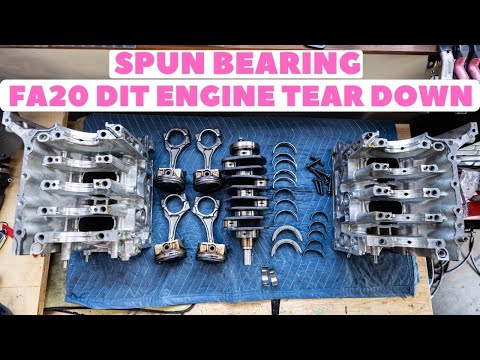Subaru WRX; FA20 DIT Engine Tear Down. Rod Bearing Failure.