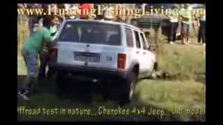 preview picture of video 'Offroad 4x4 test in nature   Cherokee 4x4 Jeep'