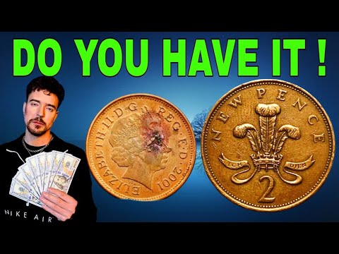 Rare Queen Elizabeth II 2 Pence Coin Worth Thousands! 💰👑 usa