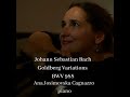 J. S. Bach: Goldberg Variations BWV 988, VARIATIO 22 a 1 Clav. Alla breve, Ana Josimovska Cagnazzo