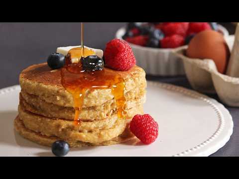 High Protein Cottage Cheese Pancakes | Flourless | How Tasty Channel