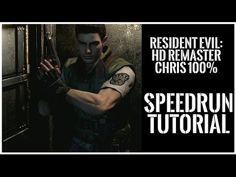 Resident Evil HD Remaster - Chris 100% - Speedrun Tutorial