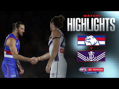 Western Bulldogs v Fremantle Highlights | Round 24, 2025 | AFL