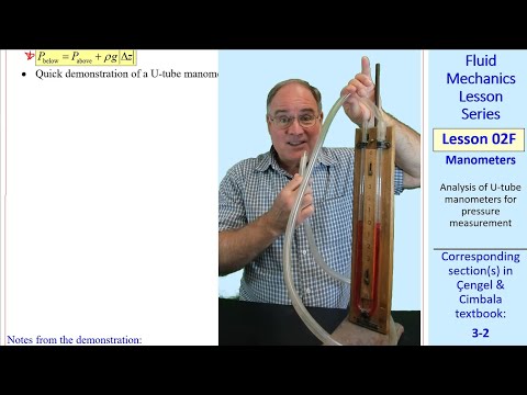Fluid Mechanics Lesson 02F: Manometers