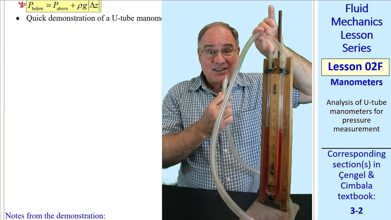Fluid Mechanics Lesson 02F: Manometers