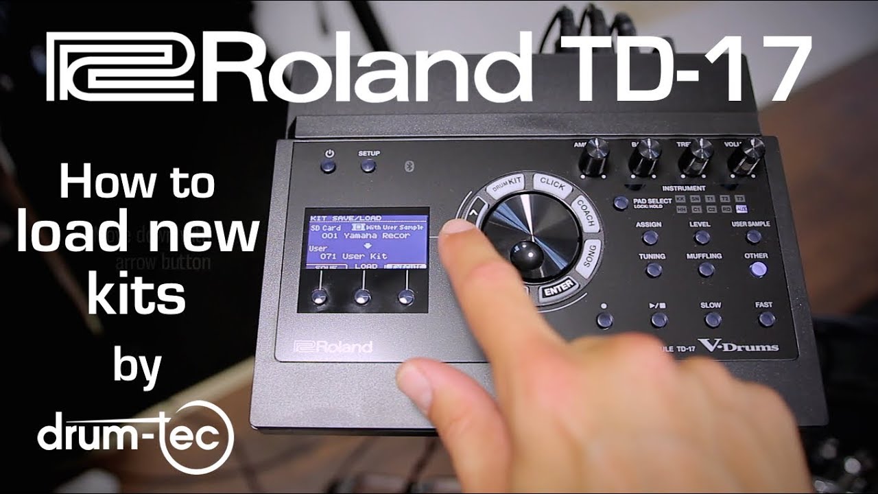 Roland TD-17 Kit Loading Tutorial for drum-tec Sound Editions