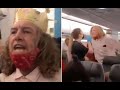 Racist Man With Burger King Crown Says The N Word In Airplane Chaos Erupts