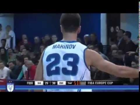 Stanimir Marinov's explosive dunk against BC Enegia (FIBA Europe Cup)