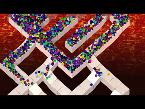 Escape from the Lava - Proliferation Survival Marble Race in Unity