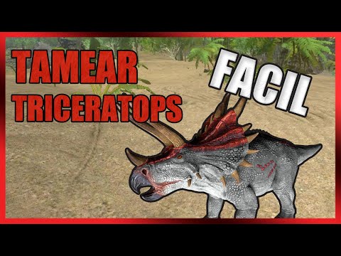 COMO TAMEAR UN TRICERATOPS FÁCIL Y RÁPIDO ✅ - ARK SURVIVAL EVOLVED