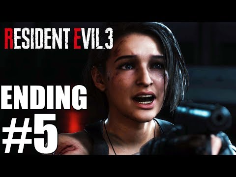 Resident Evil 3 Remake Ending & Final Boss -  Gameplay Walkthrough Part 5 [ 4K]