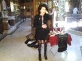 Gitane Demone sings at a Rozz Willams memorial service