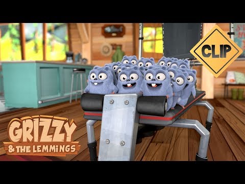 Grizzy se met au sport et ce n'est pas facile - Grizzy & les Lemmings