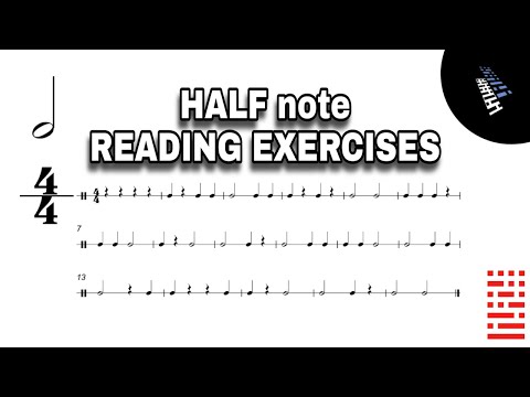 QUARTER - HALF notes | BASIC RHYTHM exercises to improve your skills!