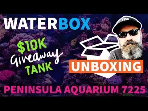 Waterbox Aquariums Peninsula 7225 Tank, Sump, Stand UNBOXING - Eel Island $10k Giveaway Winner