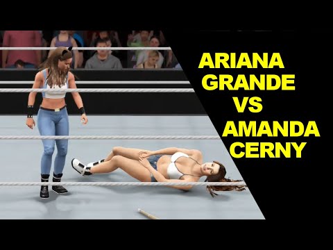 WWE 2K17 Amanda Cerny vs Ariana Grande - Extreme Rules