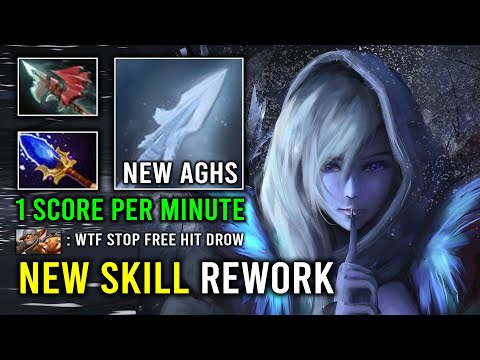 NEW 7.33 Scepter Drow Ranger 1 Score Per Min Just Stand & Hit with Insane Hypothermia Arrow Dota 2