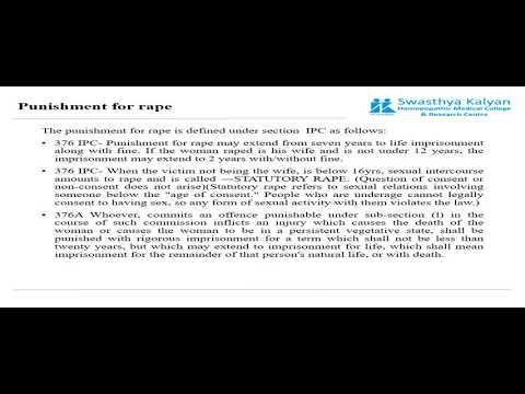 FORENSIC MEDICINE AND TOXICOLOGY-SEXUAL OFFENSES-B.H.M.S II