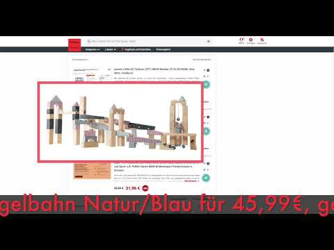 Schnäppchen des Tages 31.08.23 - roba 69643TC 100-tlg. Holzkugelbahn Natur/Blau