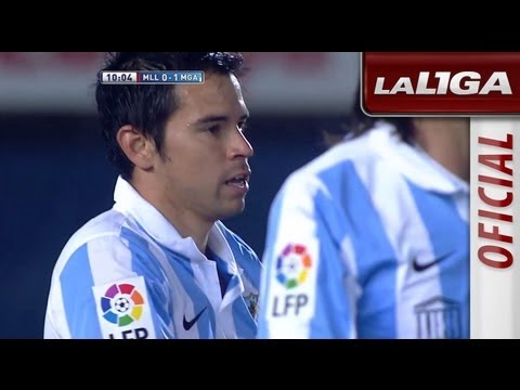 Gol de Saviola (0-1) en el Mallorca - Málaga - HD