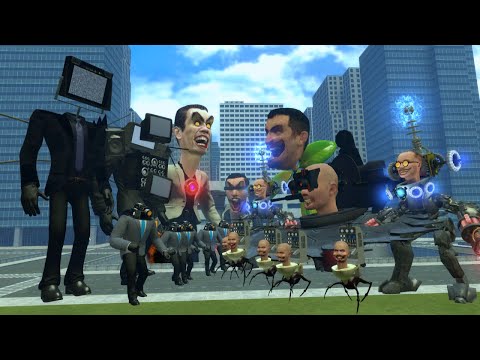 TITAN CHAINSAW SKIBIDI TOILET VS MECHA TESLA SKIBIDI TOILET VS CAMERAMAN ARMY VS SPEAKERMAN BOSSES