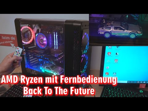 AMD Ryzen mit Fernbedienung ▪ Back To The Future ▪ RGB LED Gaming PC