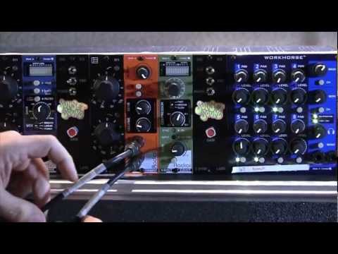 Radial Workhorse WR-8 8-Slot Powered 500 Series Rack 2010s - Blue image 7