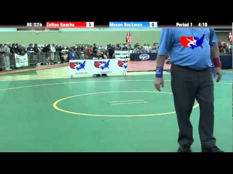 University Nat`ls FS  60 KG / 132.25 lbs: Colton Rasche vs. Mason Beckman