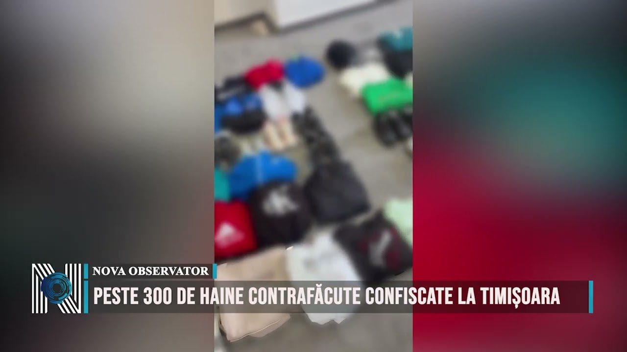 Peste 300 de haine contrafăcute confiscate la Timișoara