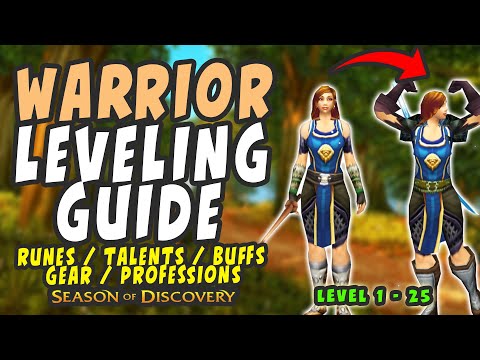 The BEST Warrior Leveling Guide for Season of Discovery (Level 1 - 25)
