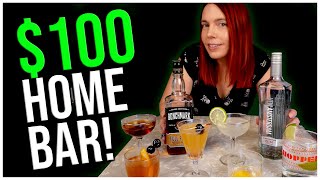 How to Start a Home Bar on a $100 budget