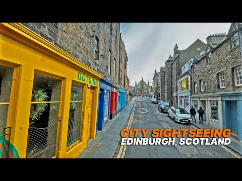 City sightseeing bus tour through the heart of Edinburgh, Scotland 🚌 (April 2022)